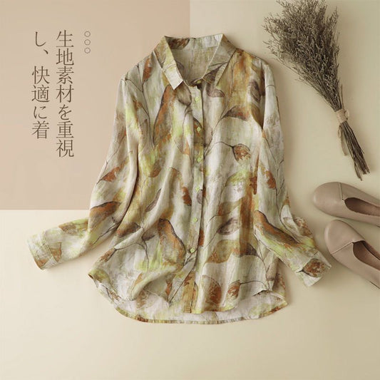 Elegant Nature-Inspired Shirt